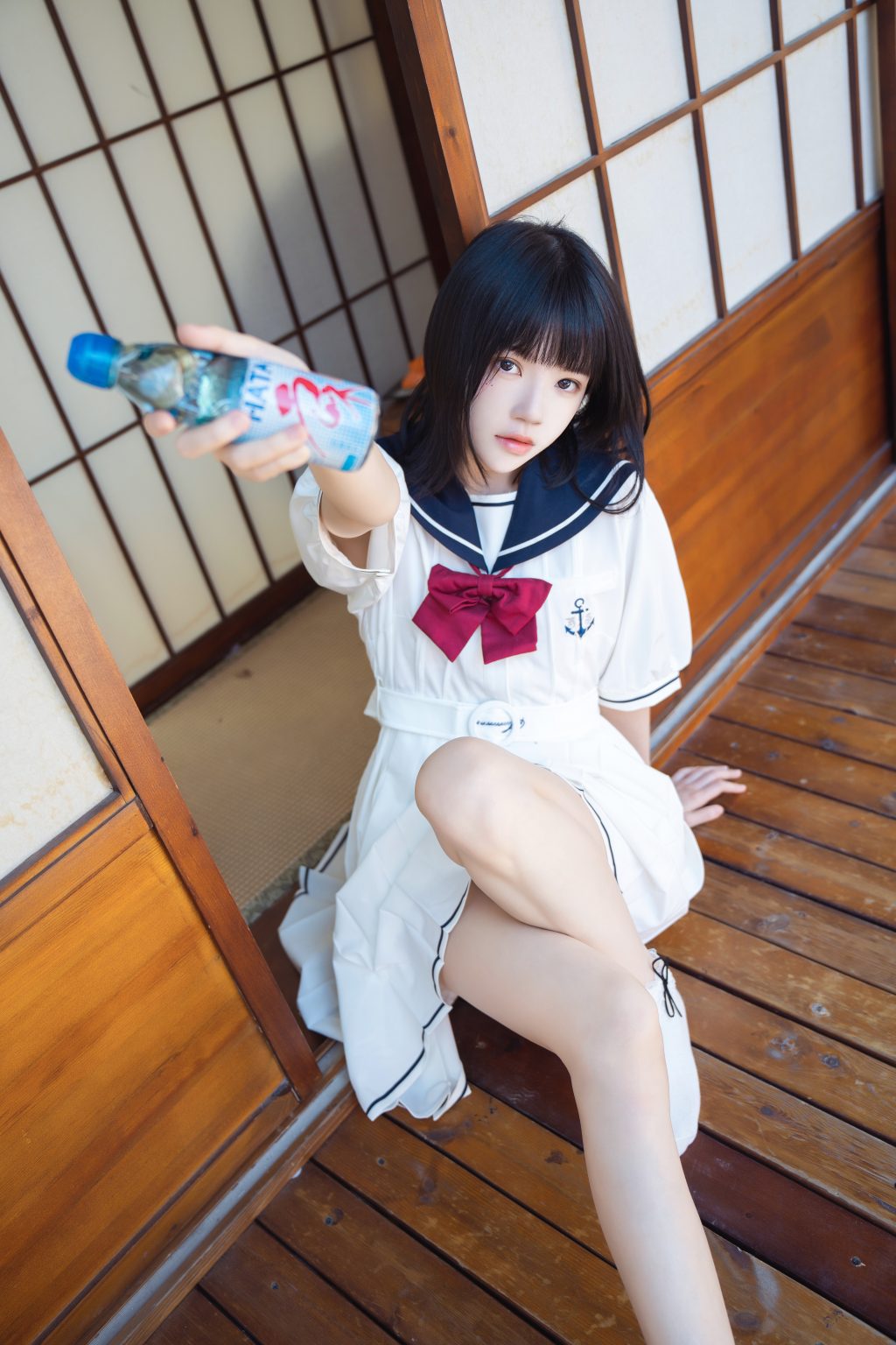 Watch sexy Coser@桜桃喵 Vol.143: 盛夏制服 photos