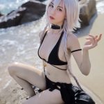 Coser@抖娘-利世: 黑贞德泳装