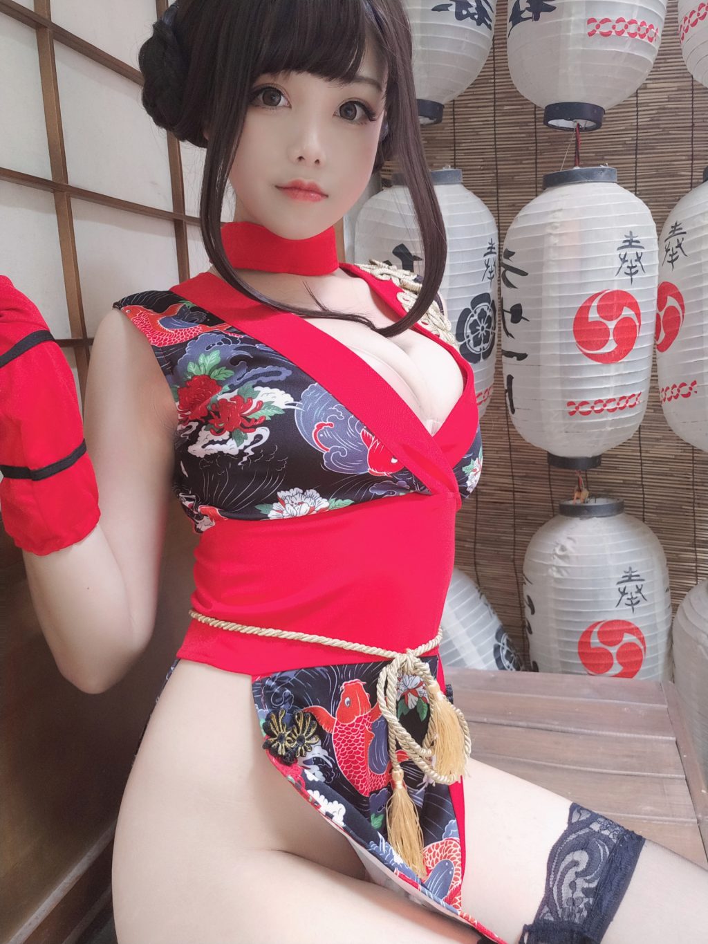 Watch sexy Coser@蜜汁猫裘 Vol.061: 红武士 photos