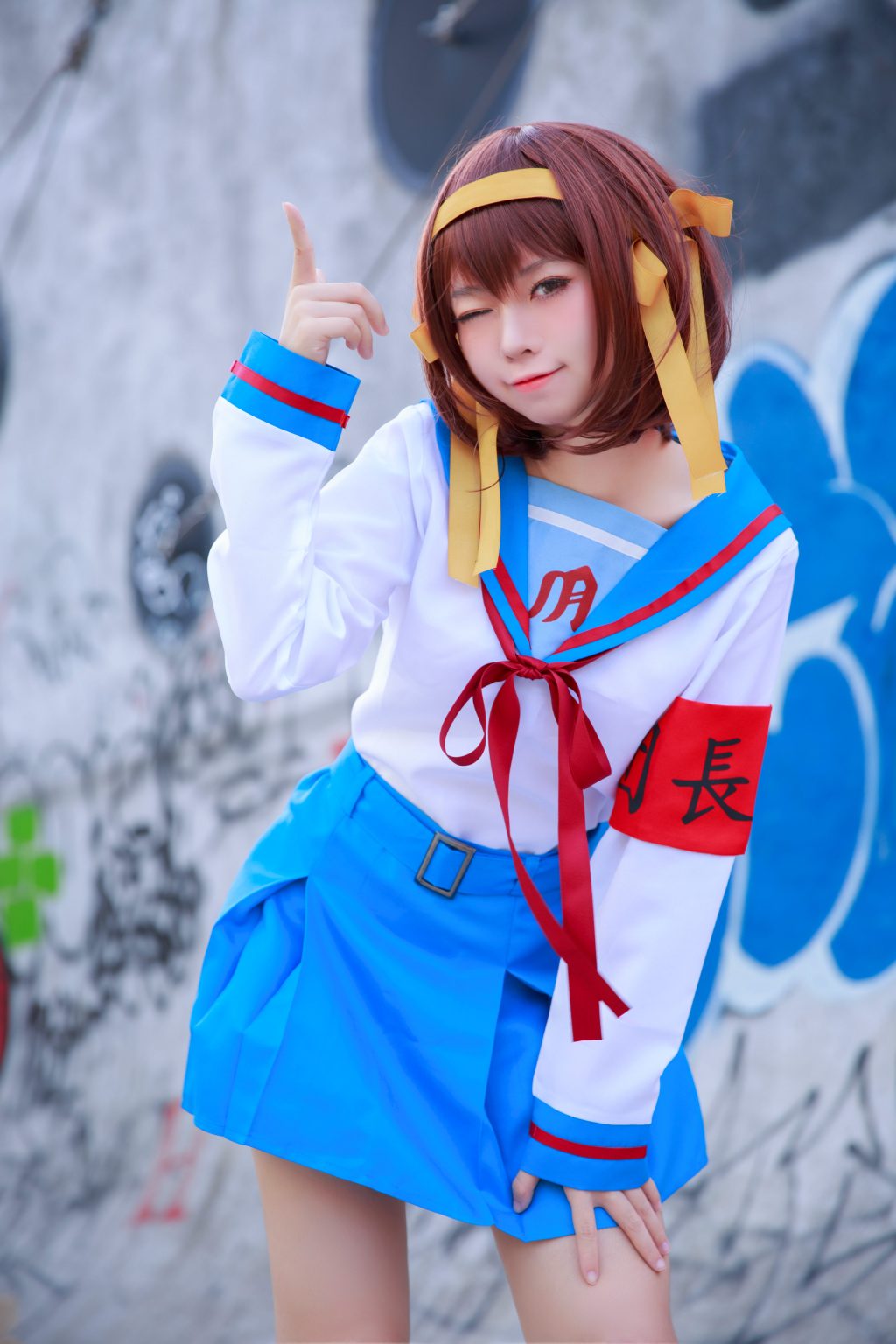 Watch sexy Coser@G44不会受伤 Vol.067: 凉宫 制服 photos