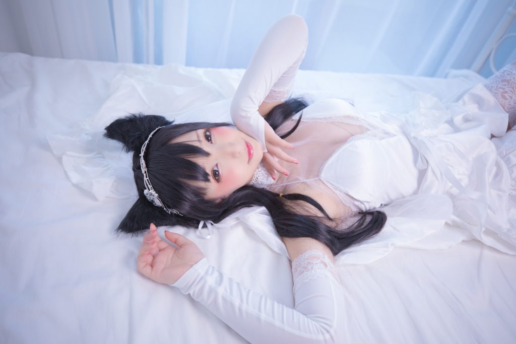 Watch sexy Coser@神楽坂真冬 Vol.017: 明日の花嫁 photos