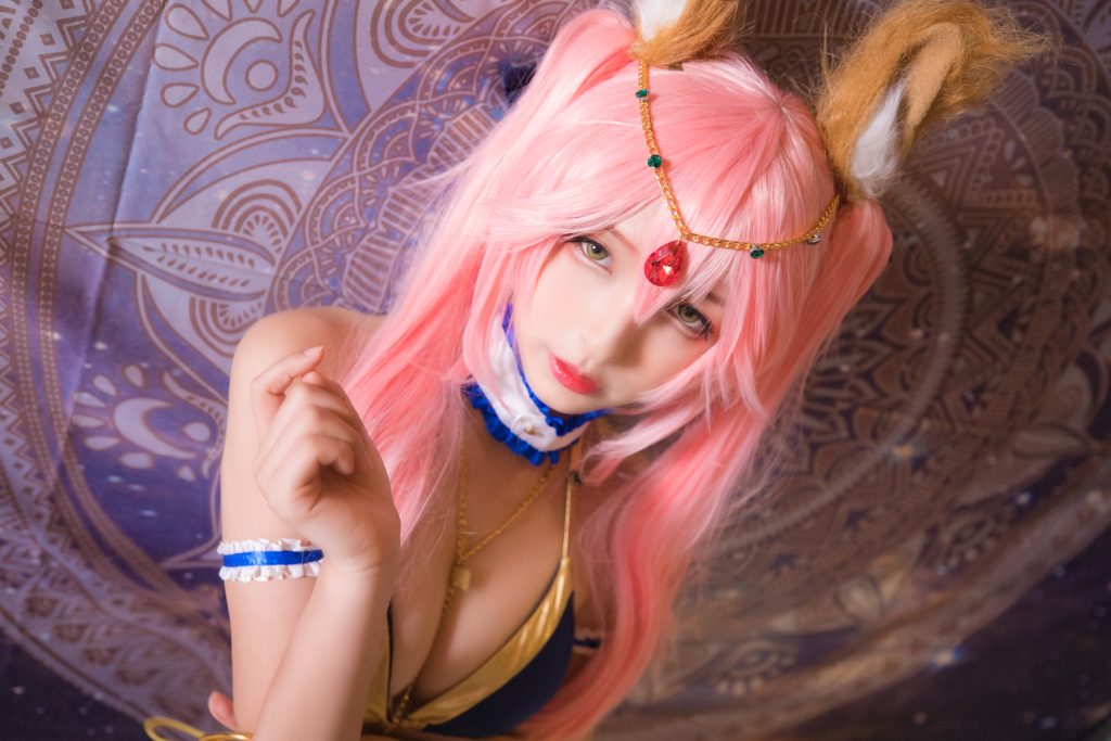 Watch sexy Coser@神楽坂真冬 Vol.021: 玉藻前舞娘 Mysterious Love photos