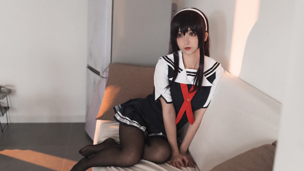 Watch sexy Coser@rioko凉凉子 Vol.032: 学姐 photos