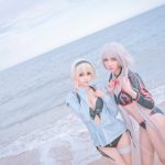 Coser@周叽是可爱兔兔 Vol.021: 黑白贞双人泳衣