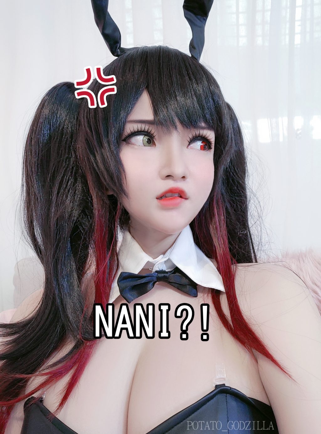 Watch sexy Coser@Potato Godzilla: Kurumi Tokisaki Bunny Girl photos