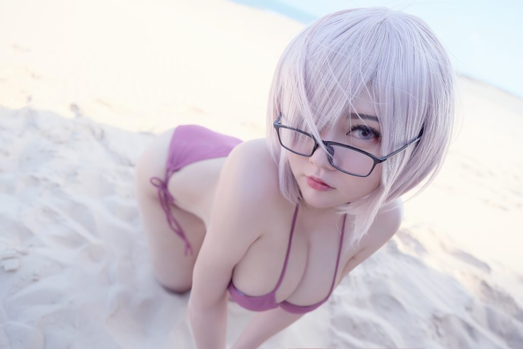 Watch sexy Coser@Potato Godzilla: Mashu Bikini photos