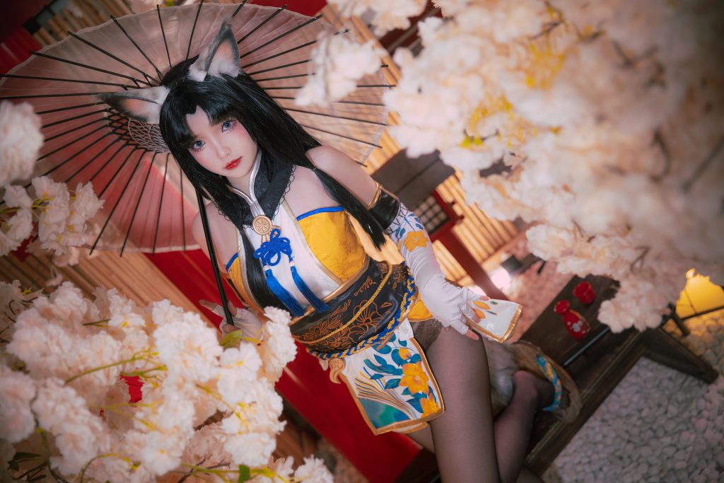 Watch sexy Coser@雪晴Astra (雪晴嘟嘟) Vol.035: 永劫无间黑胡桃 photos