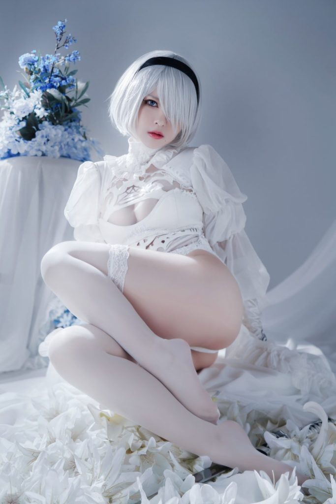 Coser@半半子: Automataヨルハ二号B型 白いドレス