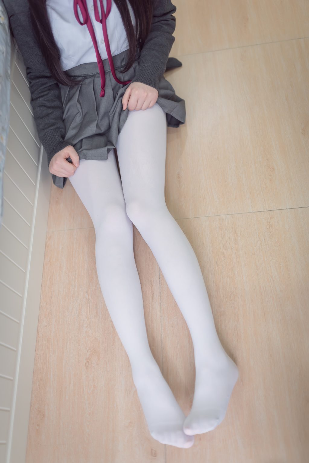 Watch sexy Coser@雪琪SAMA Vol.006: JK纯腿白丝 photos