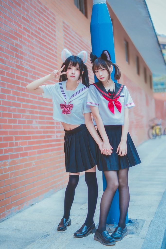 Coser@桜桃喵 Vol.003: JK百合2(桜桃喵&疯猫ss)