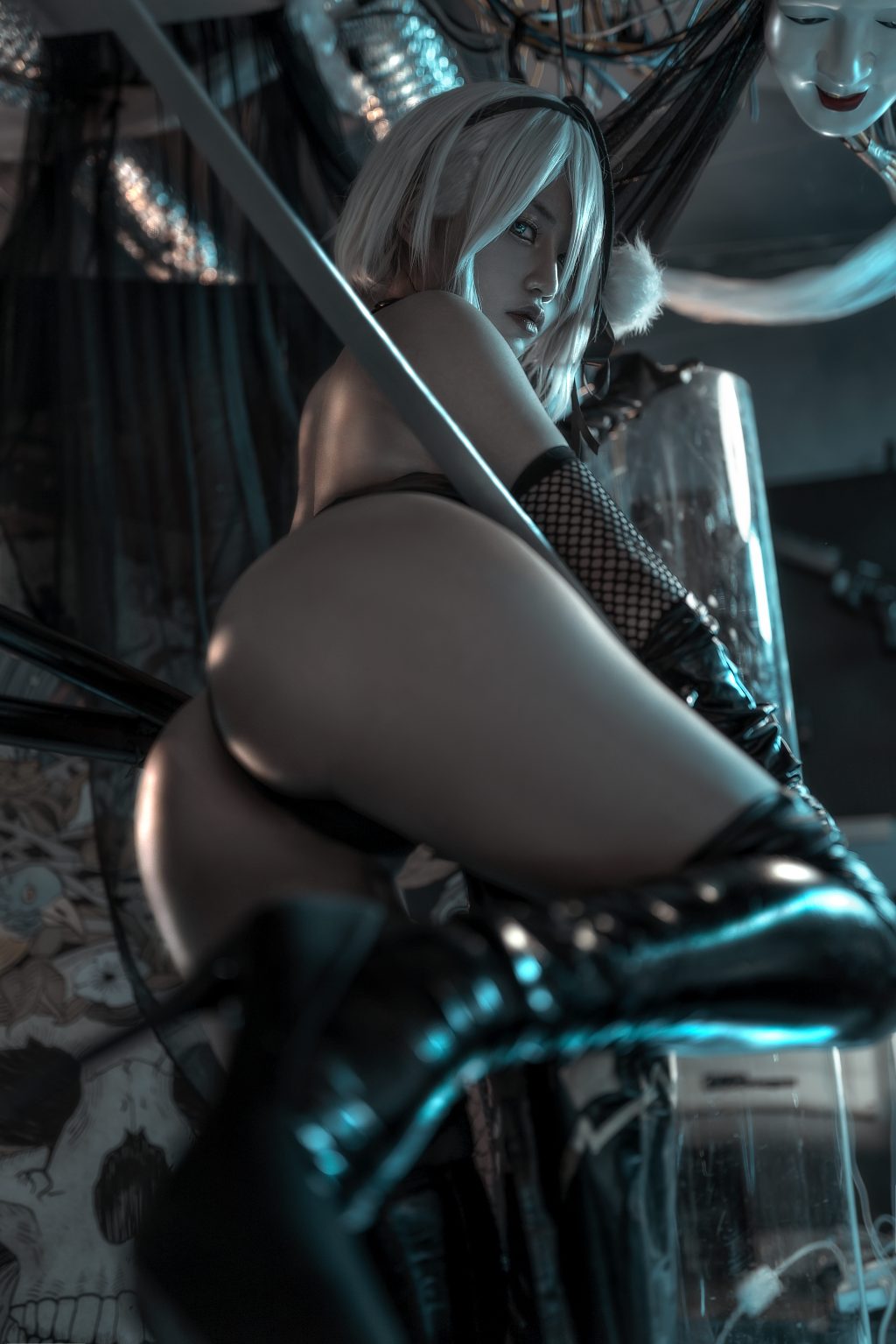 Watch sexy Coser@一笑芳香沁 No.028: 忍者2B photos