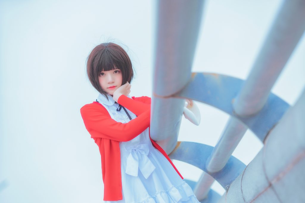 Watch sexy Coser@桜桃喵 Vol.031: 加藤惠 常服 photos