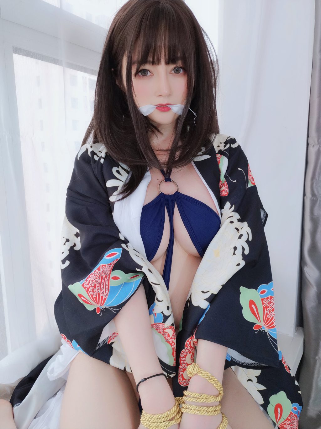 Watch sexy Coser@白银81: 和服下的秘密 photos