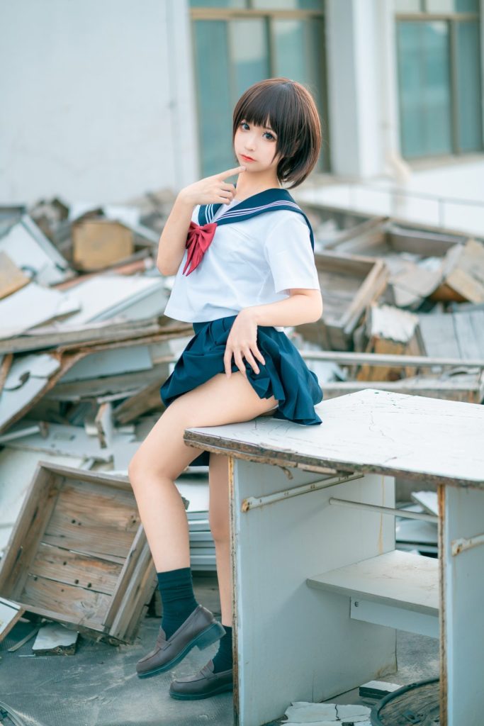 Coser@蠢沫沫 (chunmomo) Vol.035: 天台JK