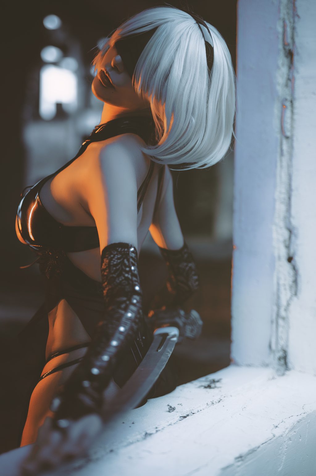 Watch sexy Coser@Xia Xiao Qiu Qiu Qiu (夏小秋秋秋) No.004: 2B photos