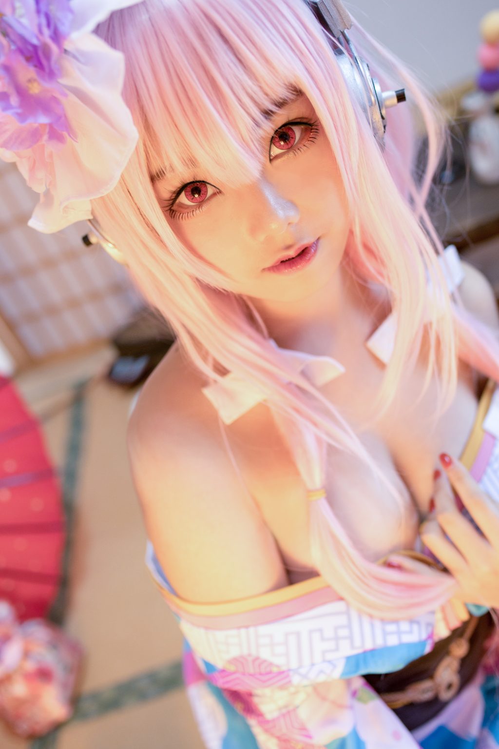 Watch sexy Coser@蜜汁猫裘 Vol.019 photos