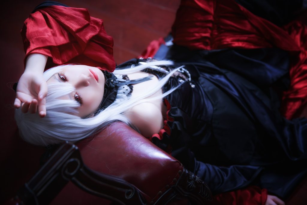 Watch sexy Coser@G44不会受伤 Vol.019: 雾枝长裙 photos