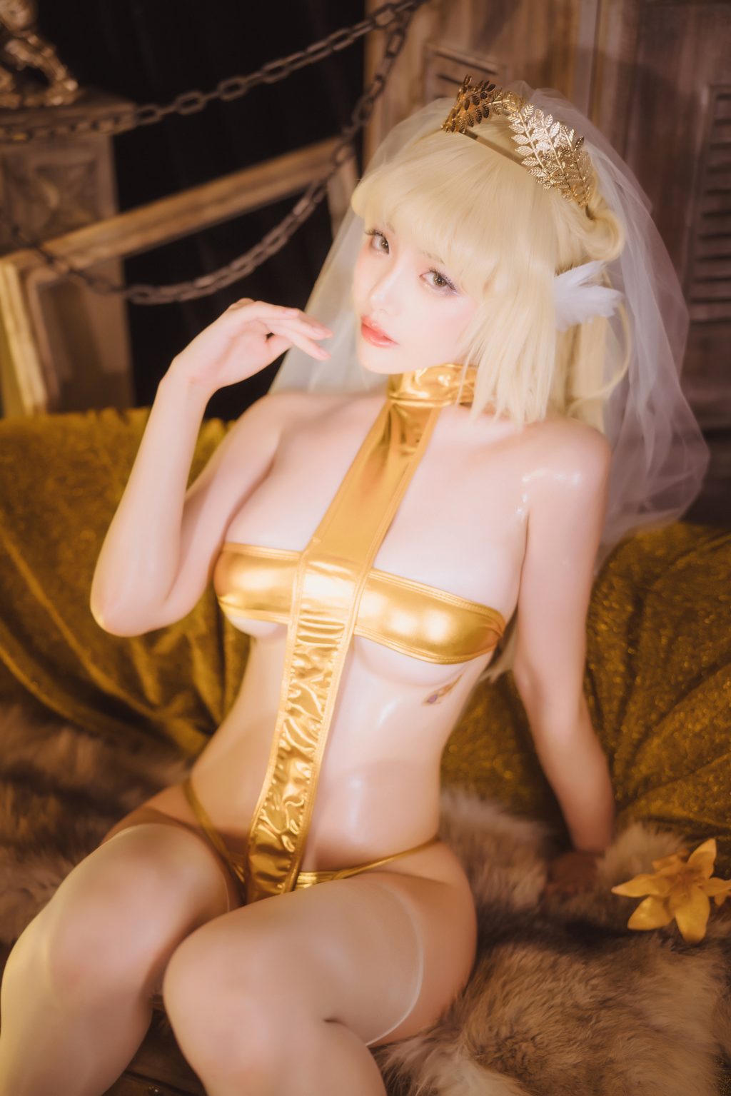 Watch sexy Coser@雯妹不讲道理 No.056: 发光精灵 photos