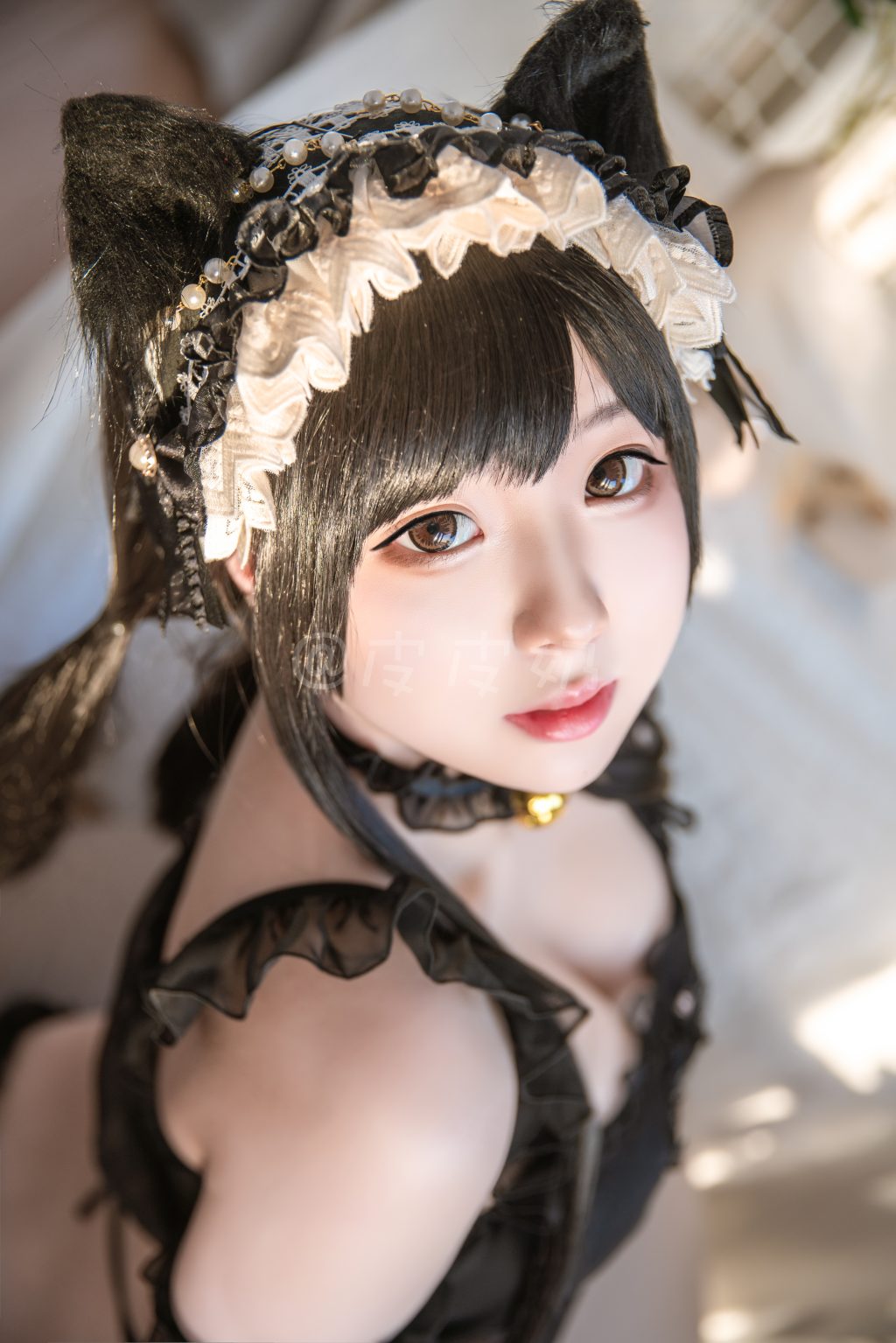 Watch sexy Coser@皮皮奶可可爱了啦: 黑猫套装 photos