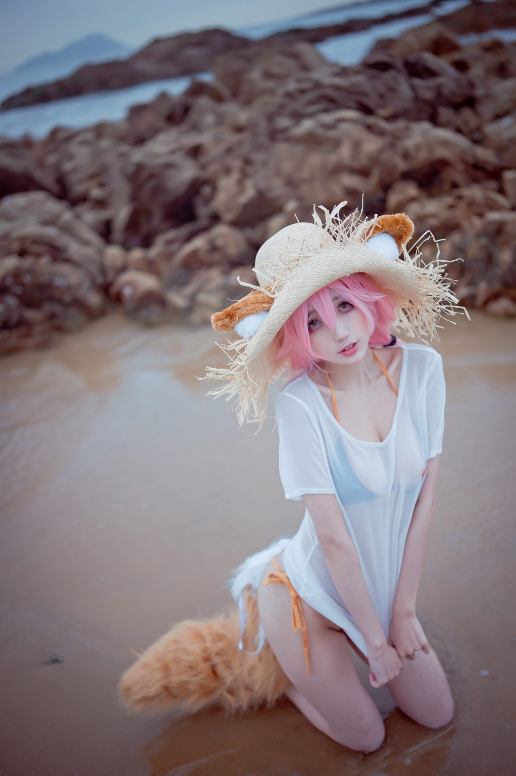 Watch sexy Coser@周叽是可爱兔兔 Vol.033: 小玉泳装 photos