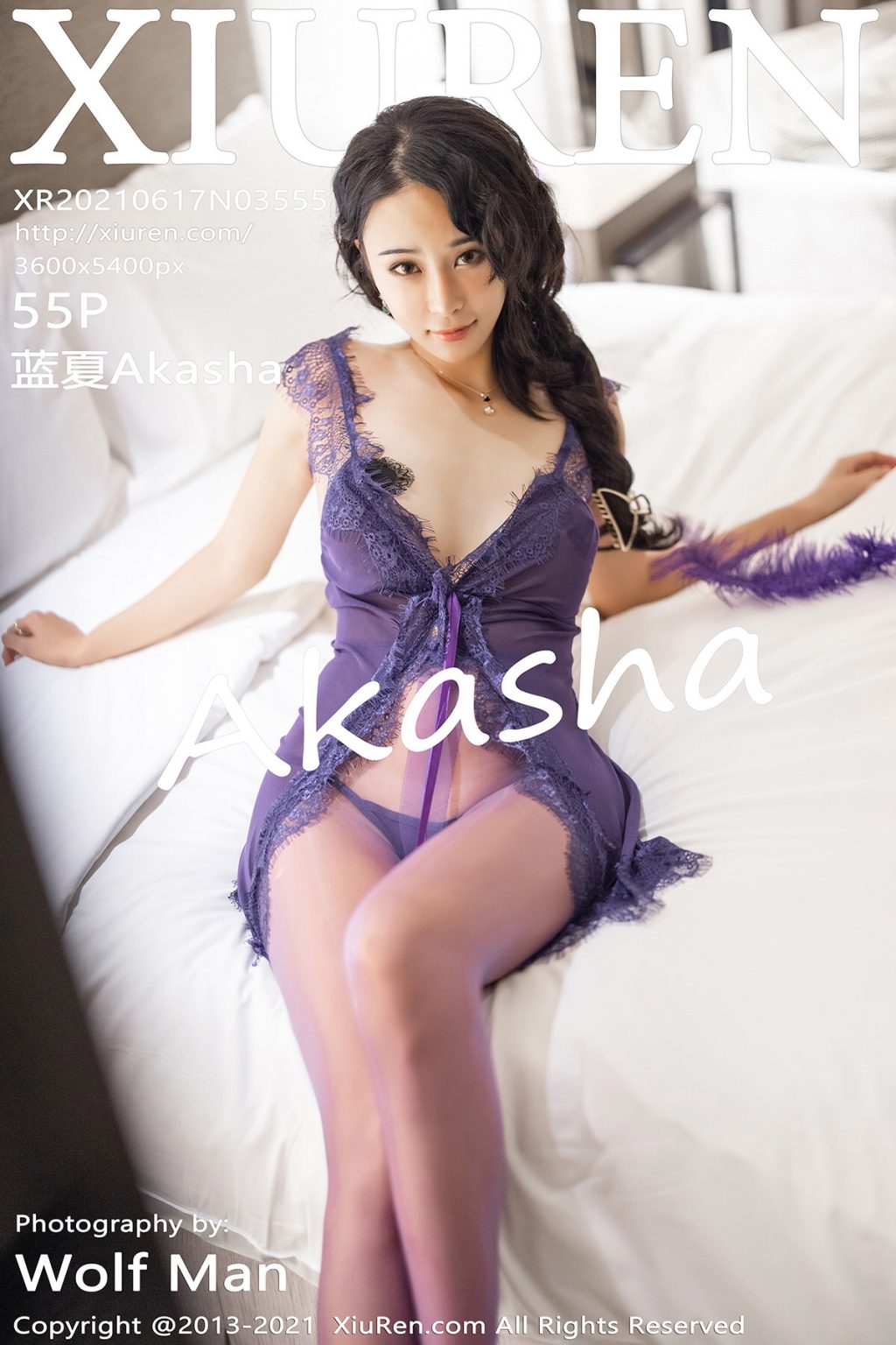 Watch sexy XIUREN No.3555: 蓝夏Akasha photos