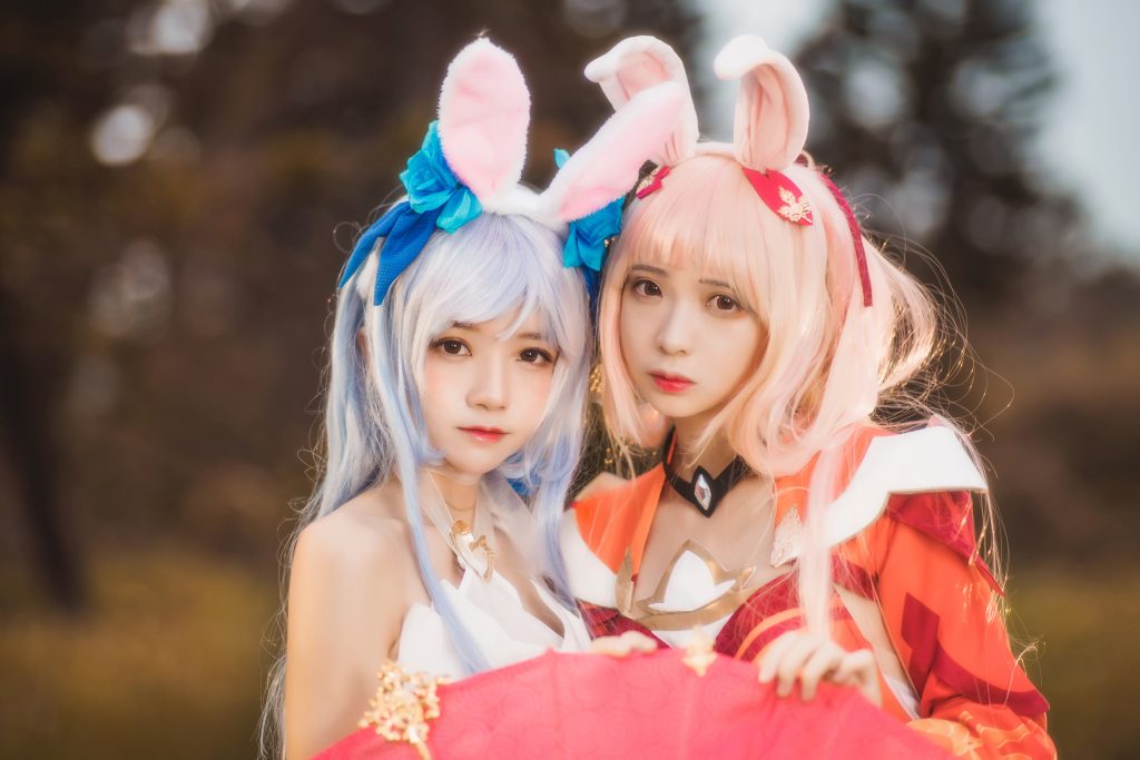 Watch sexy Coser@桜桃喵 Vol.043: 双人公孙离 photos