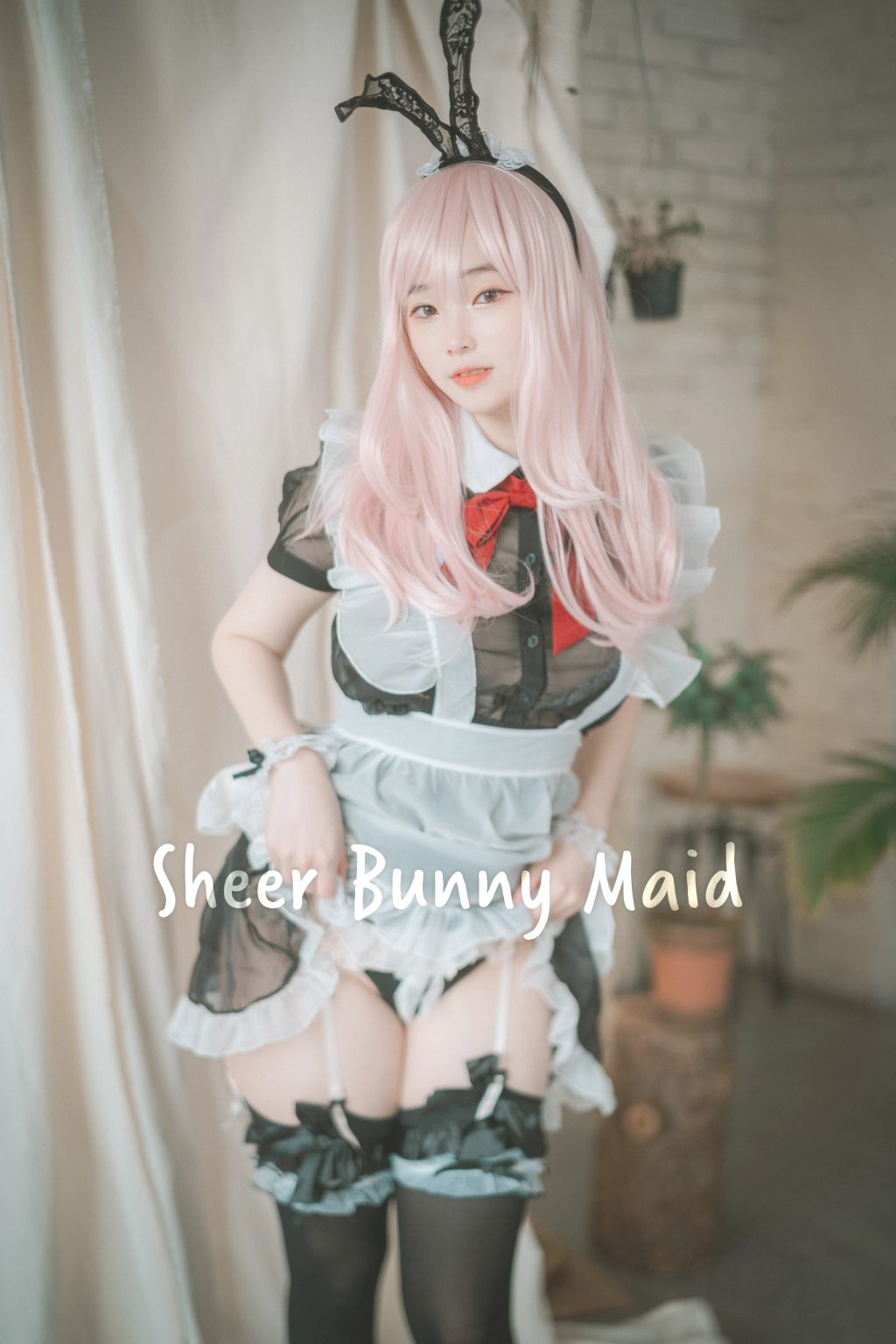 Watch sexy DJAWA Photo – Bambi (밤비): “Sheer Bunny Maid” photos