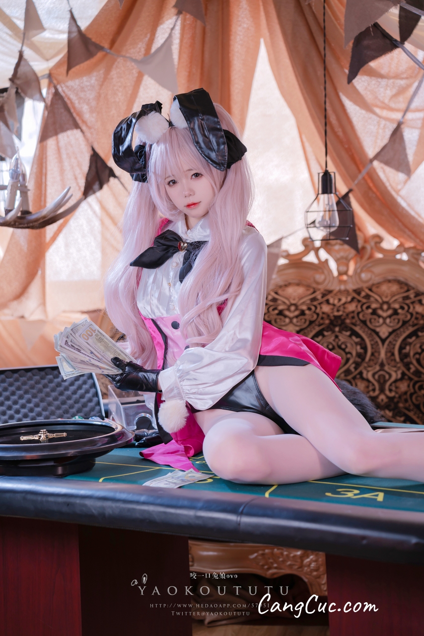 Watch sexy Coser@黏黏团子兔 – 六月订阅『高扬斯卡娅兔女郎』小剧场 photos