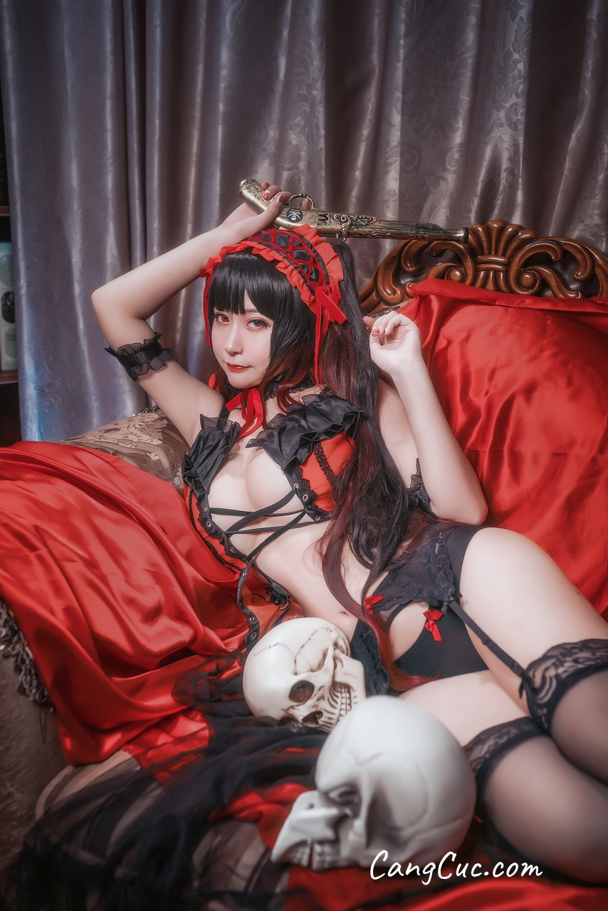 Watch sexy Coser@Mao Jiu Jiang Sakura (猫九酱Sakura) – 狂三内衣 photos