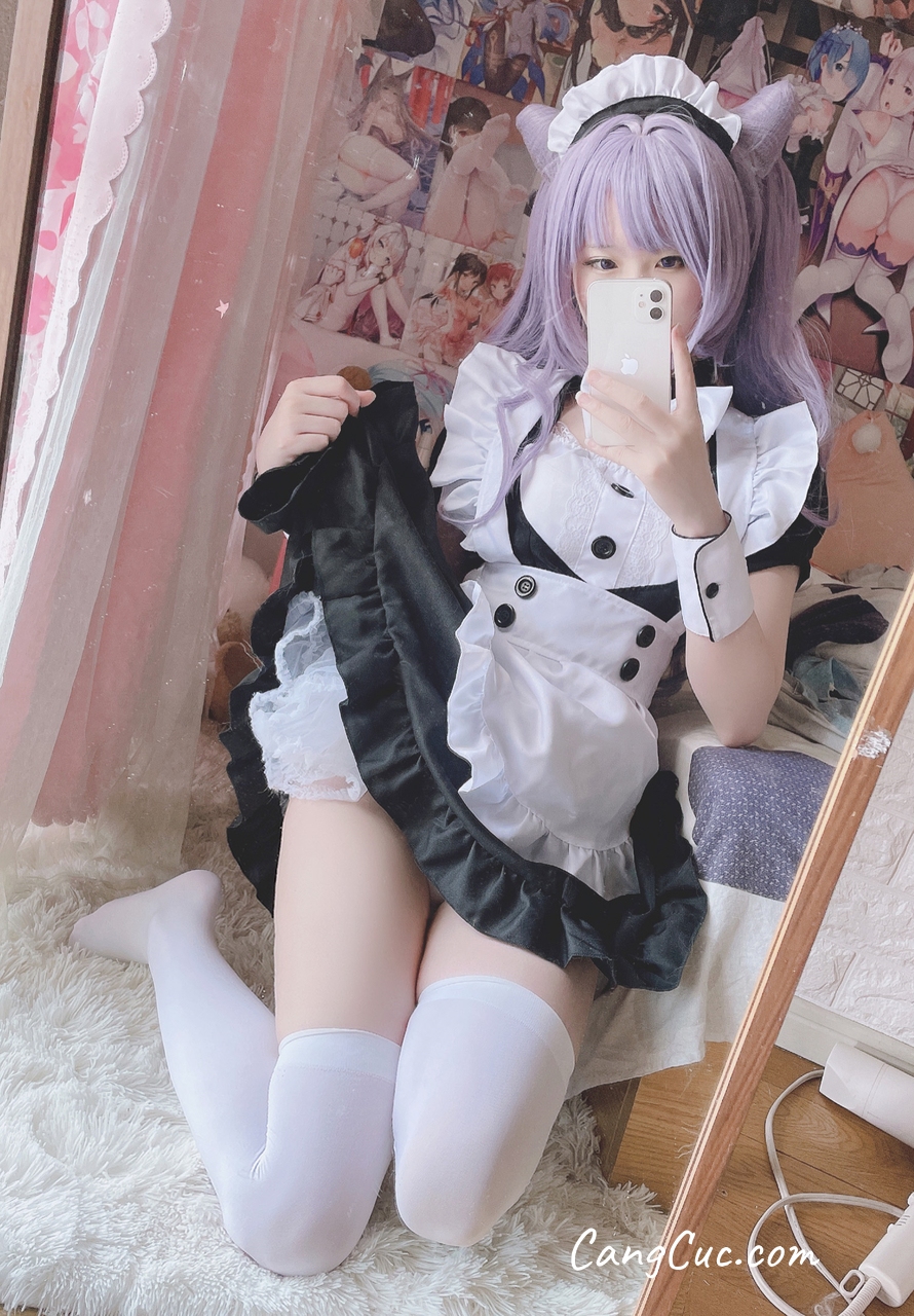 Watch sexy Coser@习呆呆 – 刻晴女仆 photos