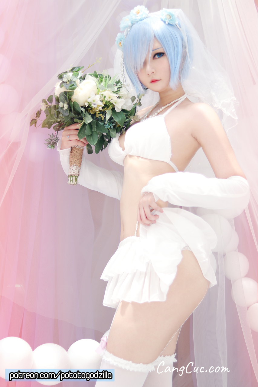 Watch sexy Coser@Potato Godzilla – Bride Rem photos