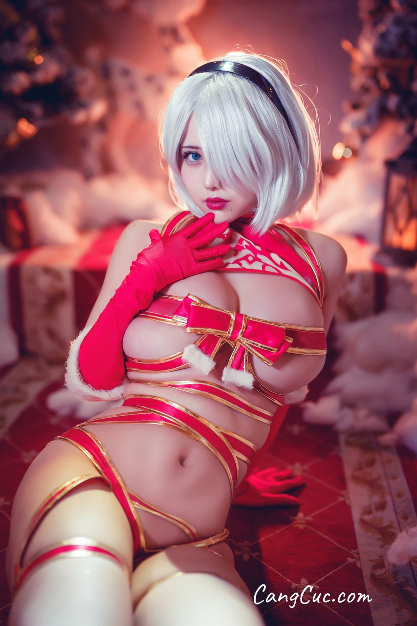 Watch sexy Coser@沖田凜花Rinka – 圣诞2B photos