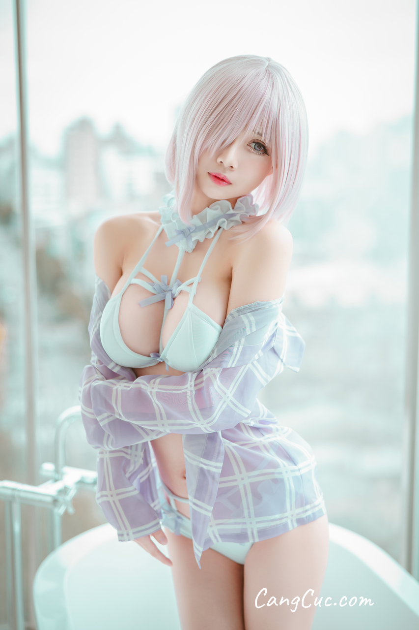 Watch sexy Coser@沖田凜花Rinka – 玛修泳衣 (Fate Grand Order) photos