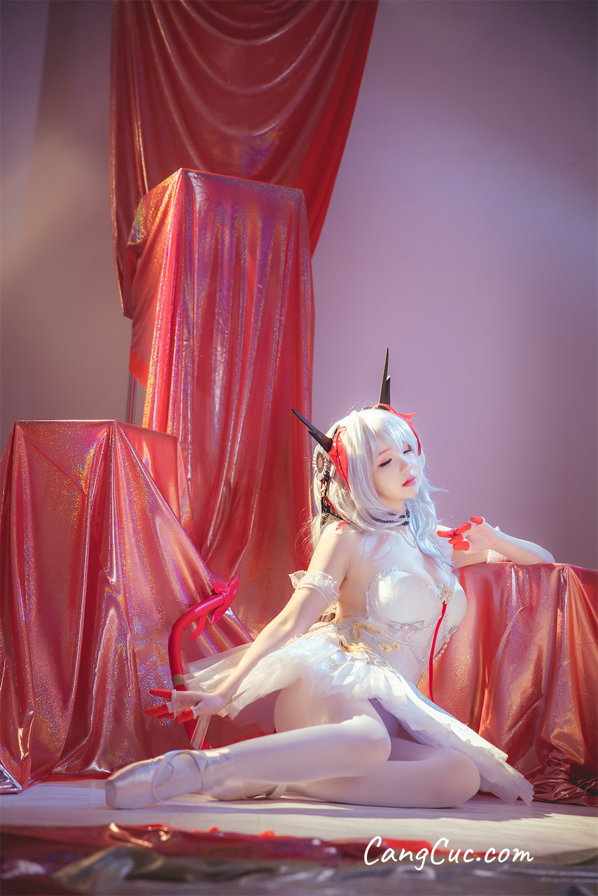 Watch sexy Coser@雪晴Astra (雪晴嘟嘟) Vol.044 明日方舟W芭蕾 photos