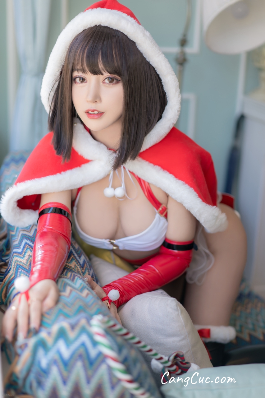 Watch sexy Coser@过期米线线喵 圣诞 photos