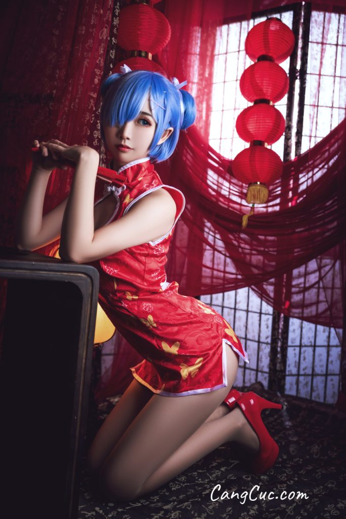 Coser@面饼仙儿 No.052 雷姆旗袍