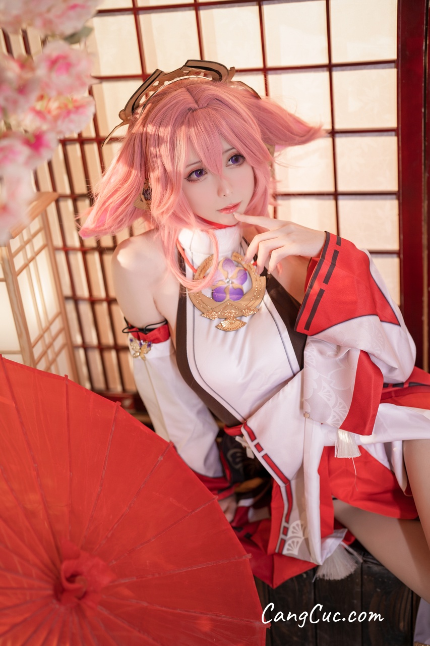 Watch sexy Coser@樱岛嗷一 – 八重神子 photos