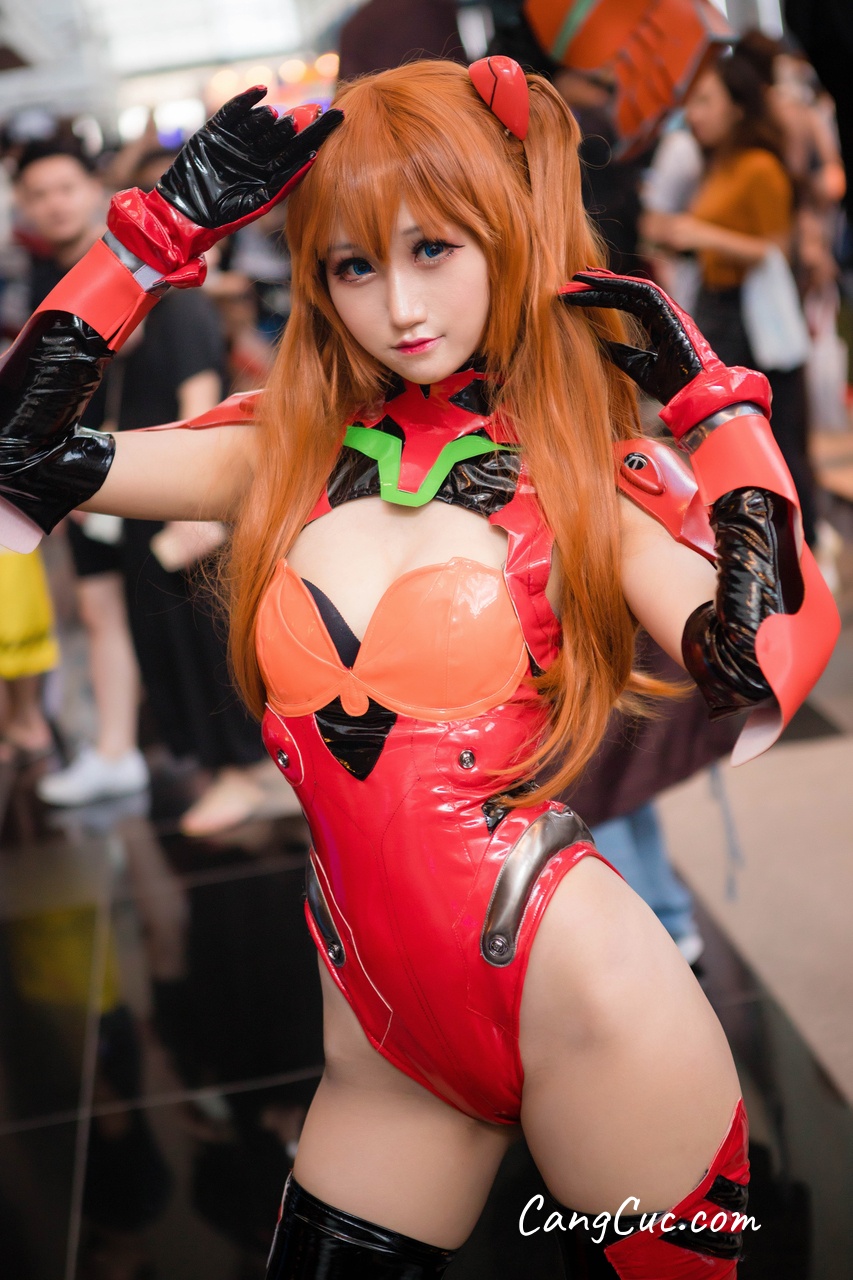 Watch sexy Coser@KuukoW No.001 Asuka photos