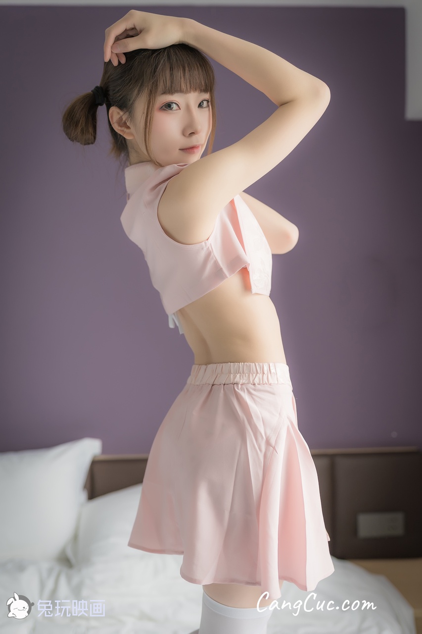 Watch sexy Cosplay@兔玩映画 Vol.032 粉色团子 photos