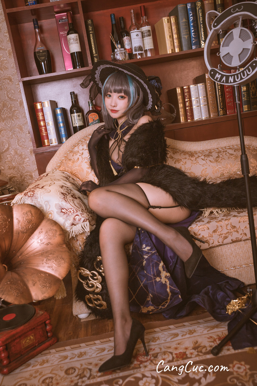Watch sexy Coser@宮本桜 – 柴郡旗袍 音乐绚烂CaitSith photos