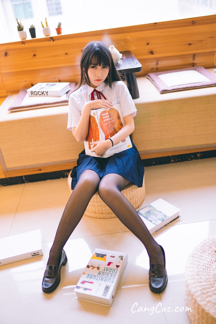 Watch sexy Coser@不呆猫 – 校服JK photos