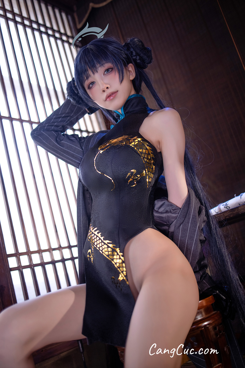 Watch sexy Coser@水淼Aqua Vol.147 碧蓝档案 妃咲 photos