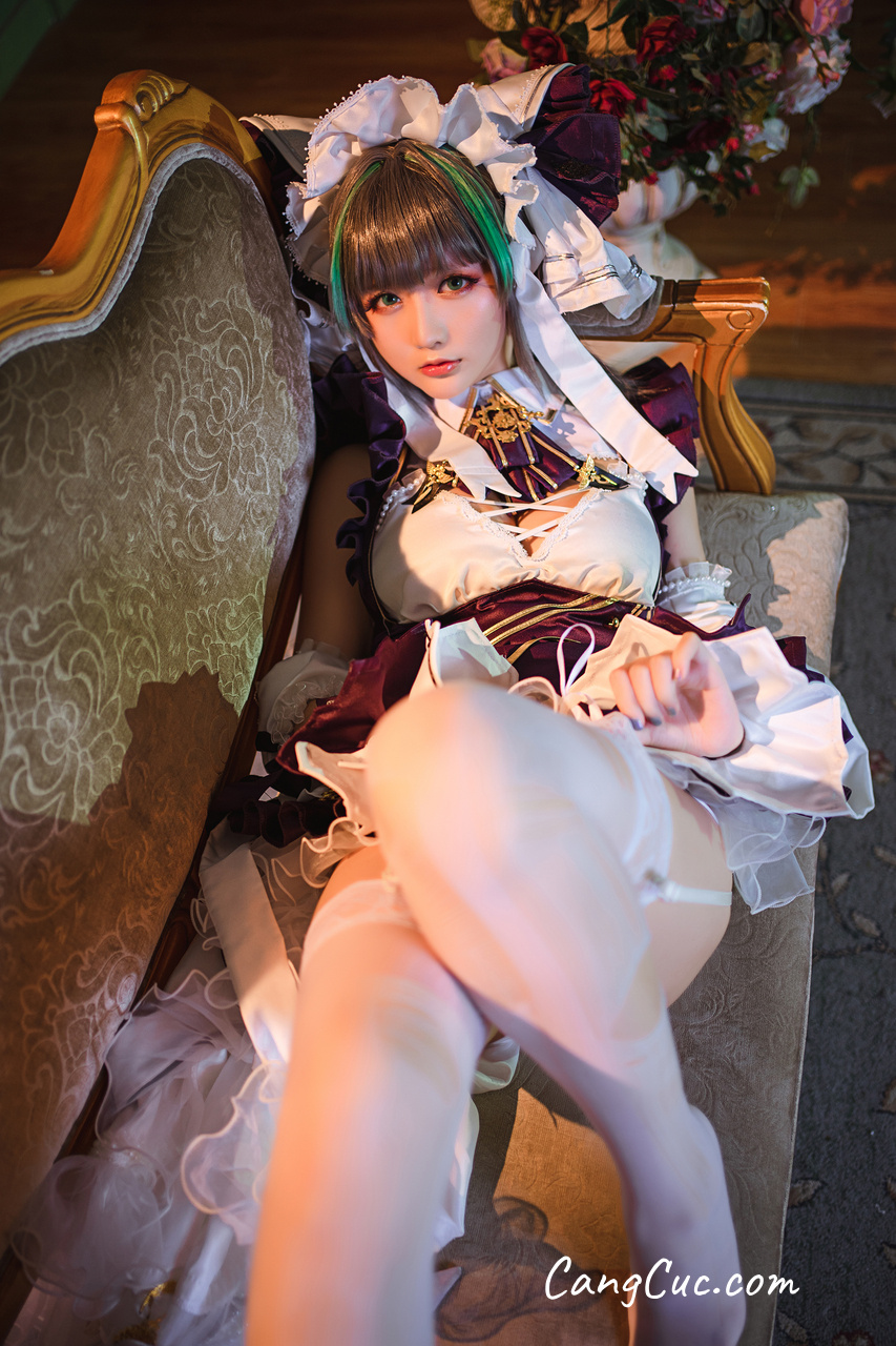 Watch sexy Coser@星之迟迟Hoshilily – 柴郡 碧蓝航线 photos