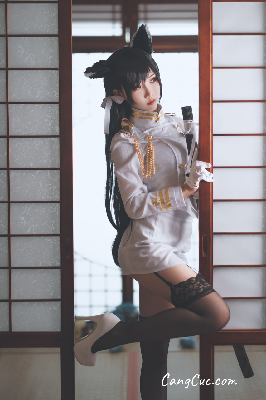 Watch sexy Coser@面饼仙儿 No.027 爱宕原皮 photos